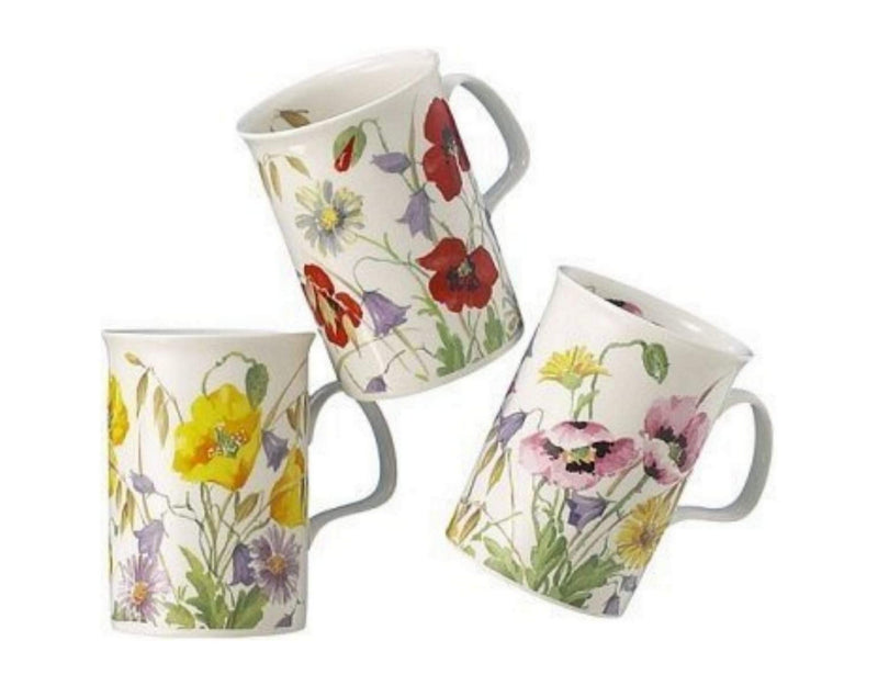 Roy Kirkham English Meadow Set Of Three Assorted Mugs