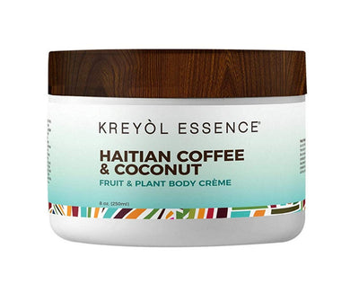 KREYOL ESSENCE Punch Body Crème, 8 OZ (Haitian Coffee and Coconut)
