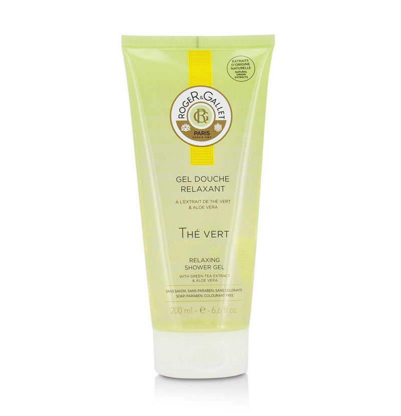 Roger & Gallet Green Tea Relaxing Shower Gel Soothing, 6.6 Ounce