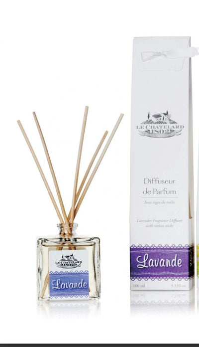 Le Chatelard, Lavender Room Fragrance Diffuser with Rattan Sticks, 3.33 fl oz