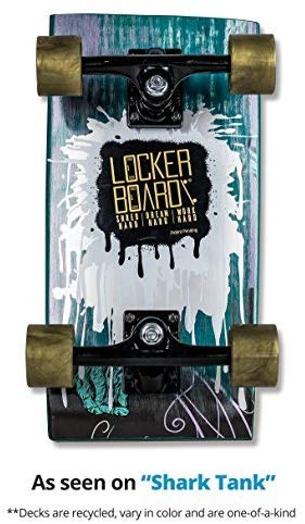 Locker Board TRAVEL CRUISER: The Golden Nugget (17-inch skateboard designed for cruising)