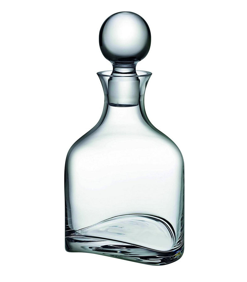 Nude Glass Arch Whisky Bottle, 30 Oz