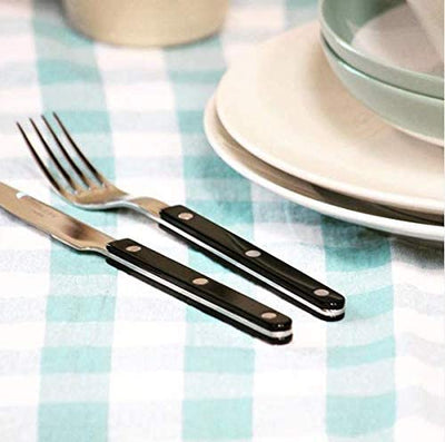 Sabre Flatware Set Stainless Steel Black Bistrot 5-pieces Service for 4 (20-pieces)