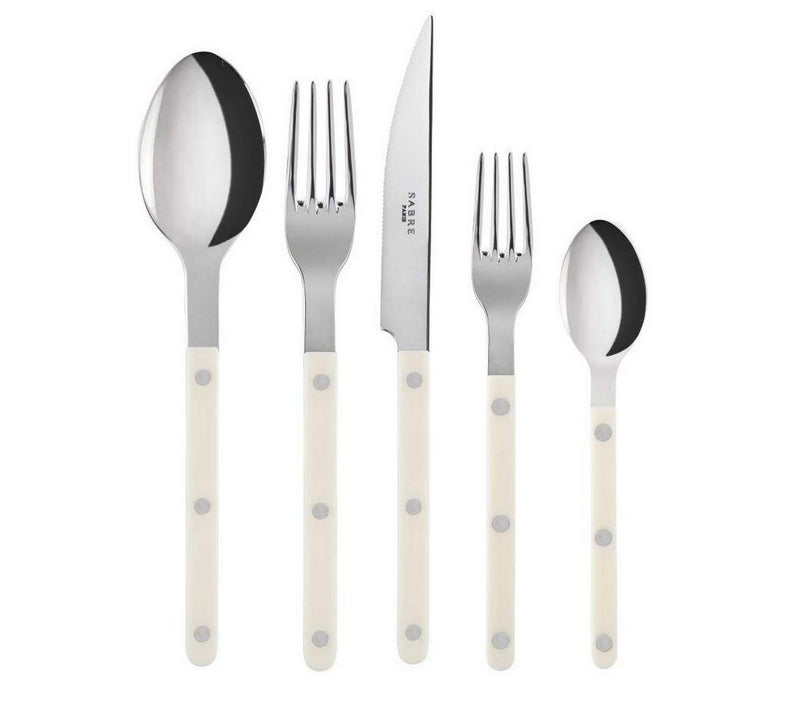 Sabre Flatware Bistrot Stainless Steel Ivory 5pcs Service for 4 (20 pieces)