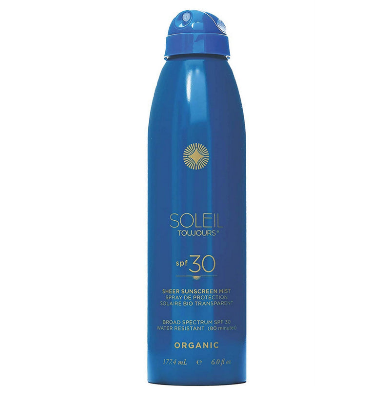 Soleil Toujours Organic Sheer Clear Continuous Body Sunscreen Mist