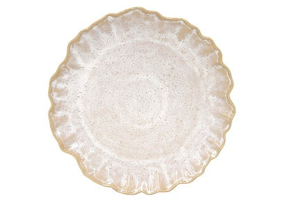 Casafina Stoneware Ceramic Dish Majorca Collection Salad Plate, 8.75" (Sand)